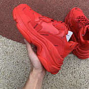 Balenciaga Triple S Allover Logo Red 536737W2FA16010 - 4