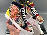 Christian Louboutin Lou Spikes Orlato Flat Yellow - 1