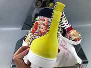 Christian Louboutin Lou Spikes Orlato Flat Yellow - 4