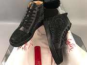 Christian Louboutin Louis Orlato Strass Flat Black - 6