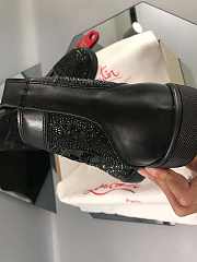 Christian Louboutin Louis Orlato Strass Flat Black - 3