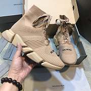 Balenciaga Speed Lace Up Triple Beige 587289W17019710 - 4