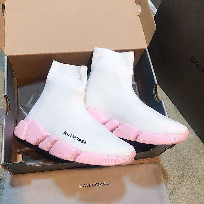 Balenciaga Speed Trainer Pink Sole 587280 W2DBB 1915 - 1