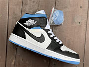 Air Jordan 1 Mid University Black White (W) BQ6472-102 - 2