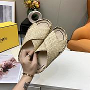 Fendi Beige raffia slides 8X8085AEH0F1D1M - 3