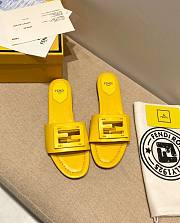 Fendi Yellow leather slides 8R8136AE7TF0VVA - 1