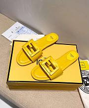 Fendi Yellow leather slides 8R8136AE7TF0VVA - 6