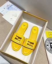 Fendi Yellow leather slides 8R8136AE7TF0VVA - 4