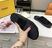 Fendi Black stretch lace slides 8X8088AEH5F0ABB - 3