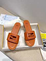 Fendi Brown leather slides 8R8136AE7TF1C4R - 6