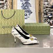 Gucci x Balenciaga The Hacker Project Knife pump in white leather 680760 ULR00 9061 - 1