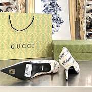 Gucci x Balenciaga The Hacker Project Knife pump in white leather 680760 ULR00 9061 - 4