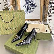 Gucci x Balenciaga The Hacker Project Knife pump in black leather 680760 ULR00 1146 - 5