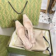 GG slingback pump in rose beige mesh 674668 F13A0 9960 - 3