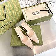 GG slingback pump in rose beige mesh 674668 F13A0 9960 - 4