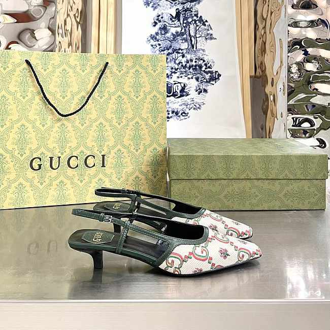 Gucci 100 sling back pump ‎677994 UMB60 9660 - 1