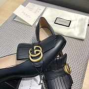 Gucci Black leather mid-heel pump - 4