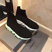 Balenciaga Speed 2.0 Black Green Sole - 4