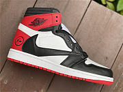 Travis Scott x Fragment x Air Jordan 1 High OG Red Black White DH3227-600 - 6