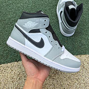 Air Jordan 1 Mid Light Smoke Grey Anthracite 554724-078 - 1