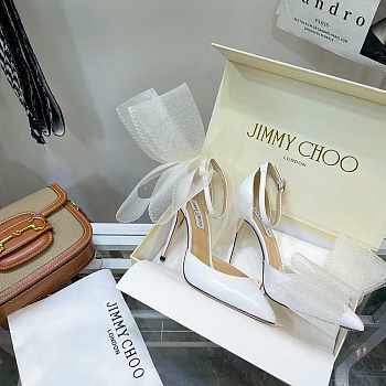 Jimmy Choo Aveline 100 sandals in White