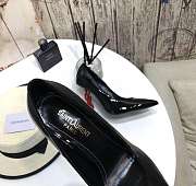 SAINT LAURENT Black Opyum 85 Red Heels 212418F122004 - 6