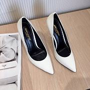 SAINT LAURENT White Opyum 85 Heels 212418F122004 - 5