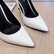 SAINT LAURENT White Opyum 85 Heels 212418F122004 - 4