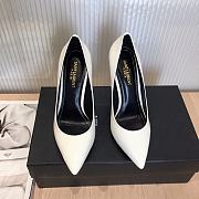 SAINT LAURENT White Opyum 85 Heels 212418F122004 - 3