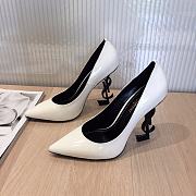 SAINT LAURENT White Opyum 85 Heels 212418F122004 - 2