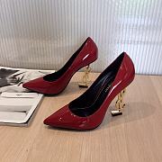 SAINT LAURENT Red Opyum 85 Heels 212418F122004 - 6