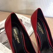 SAINT LAURENT Red Opyum 85 Heels 212418F122004 - 4