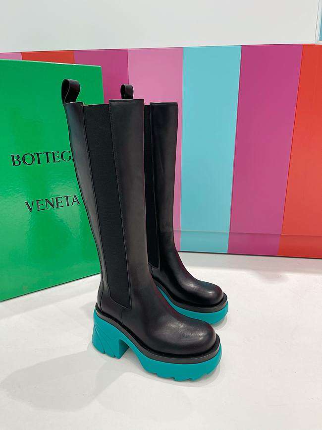 Bottega Veneta Boots BVBT Brown Light Blue - 1