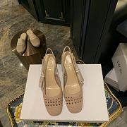 DIOR & MOI SLINGBACK PUMP Nude Mesh Cannage Embroidery KCP890RCE_S42P - 3