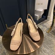 DIOR & MOI SLINGBACK PUMP Nude Mesh Cannage Embroidery KCP890RCE_S42P - 2