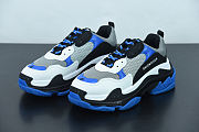 Balenciaga Triple S Black White Blue 536737W2CA14124 - 2