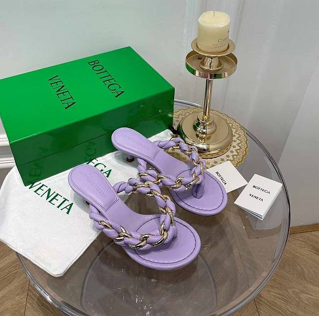 Bottega Veneta Lilac Dot Sandals - 1