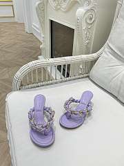 Bottega Veneta Lilac Dot Sandals - 3