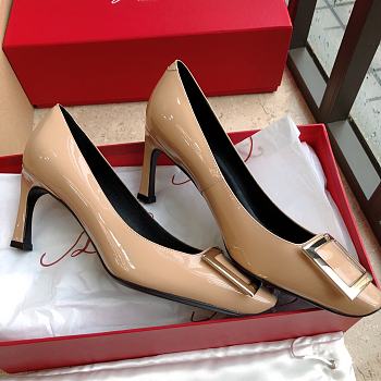 Trompette Metal Buckle Pumps in Patent Leather RVW40015280D1PM006