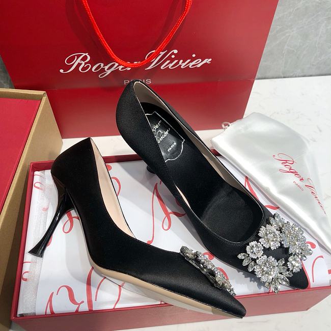 RV Bouquet Strass Buckle Pumps in Satin RVW53028020RS0B999 - 1