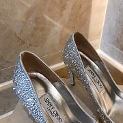 Jimmy Choo Alia Crystal Covered Pointy Toe Pumps - 2