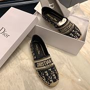 DIOR GRANVILLE ESPADRILLE Deep Blue Toile de Jouy Reverse Embroidered Cotton KDB578TJE_S36W - 4