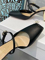 DIOR RHODES HEELED MULE Black Calfskin KDP924VEA_S900 - 2