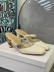 DIOR RHODES HEELED MULE White Calfskin KCP924VEA_S03W - 1