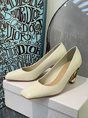 DIOR RHODES PUMP White Calfskin KCP925VEA_S03W - 3