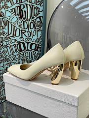 DIOR RHODES PUMP White Calfskin KCP925VEA_S03W - 2