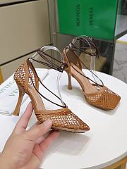 BOTTEGA VENETA MESH SANDALS IN BEIGE - 1