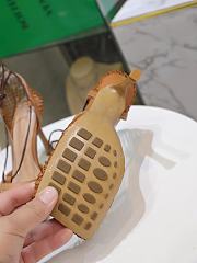 BOTTEGA VENETA MESH SANDALS IN BEIGE - 6