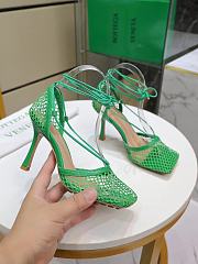 BOTTEGA VENETA MESH SANDALS IN GREEN 651388VBSD33730 - 1