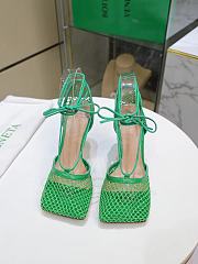 BOTTEGA VENETA MESH SANDALS IN GREEN 651388VBSD33730 - 5